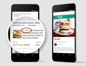 Google AMP Ranking Example