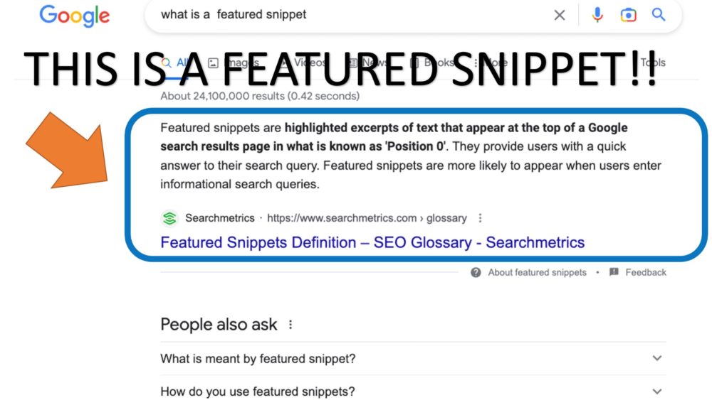 Google Featured Snippet Example